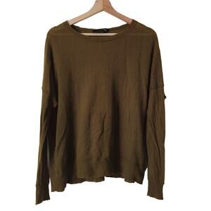 By Malene Birger Biagio Sweater Womens Medium Top Alpaca Wool‎ Olive Green Light